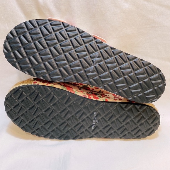 MANEBI x LOVESHACKFANCY Strawberry Floral Print Leather Espadrille Sandals - Picture 15 of 17